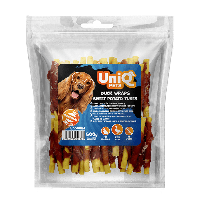 UNIQ PETS grickalice za pse, 500g, mekane trakice od zeca Volcano