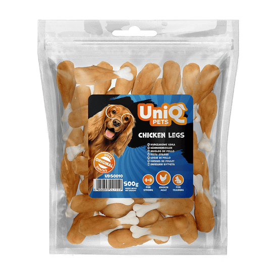 UNIQ PETS poslastice za psa, 500 g, pileće noge Volcano