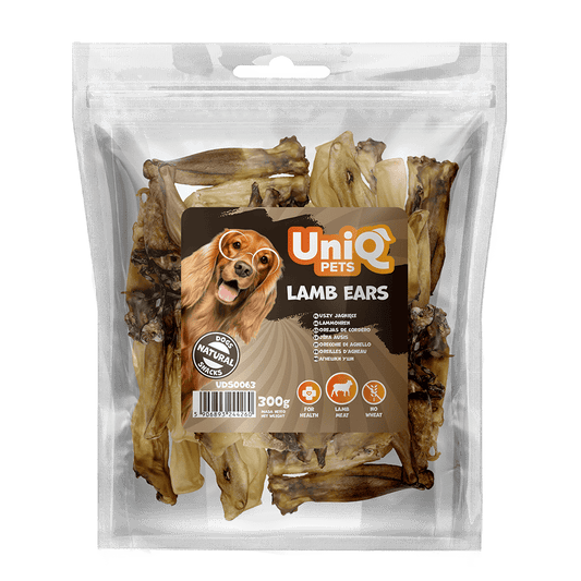 UNIQ PETS poslastice za psa 300 g, jagnjeće uši Volcano