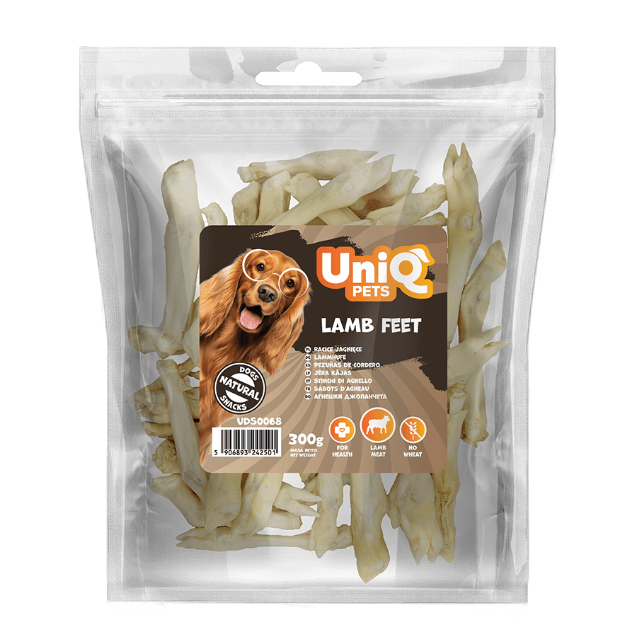 UNIQ PETS poslastice za psa, 300 g, jagnjeće nogice Volcano