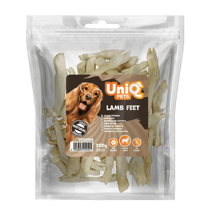 UNIQ PETS poslastice za psa, 300 g, jagnjeće nogice Volcano