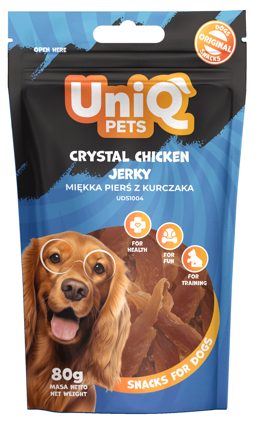 UNIQ PETS grickalice za pse, 80g, sušeno pileće meso Volcano