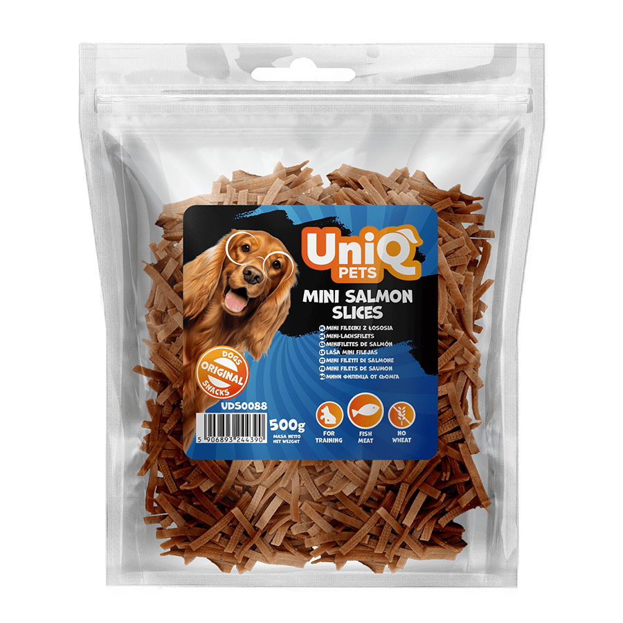 UNIQ PETS grickalice za pse, 500g, mini komadi lososa Volcano