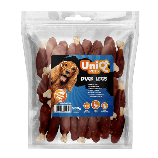 UNIQ PETS poslastice za psa, 500 g, patkine noge Volcano